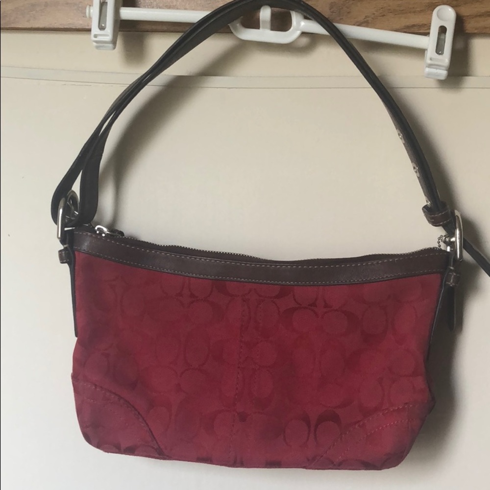 Coach red purse